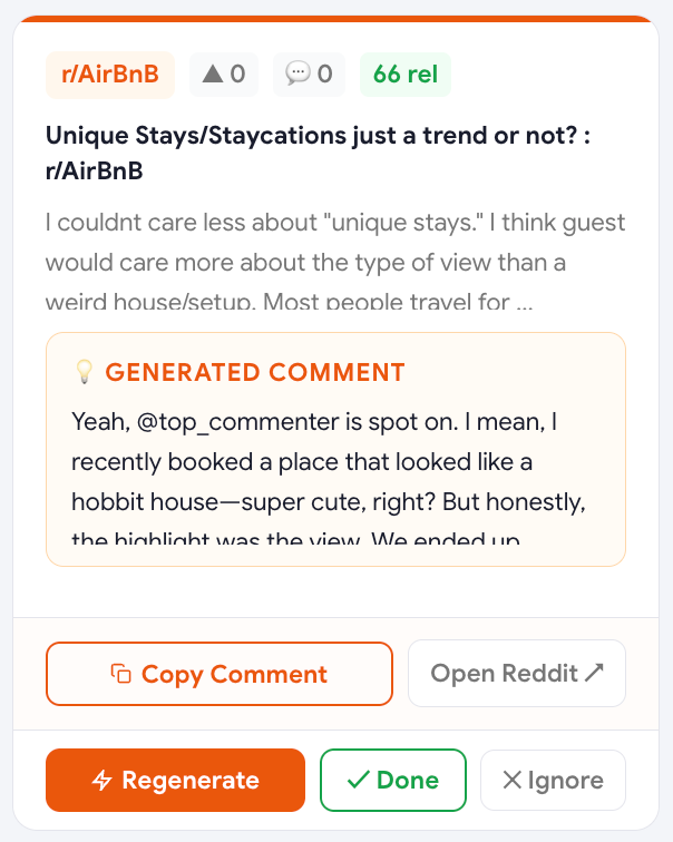 Reddit reply generator with tone matching