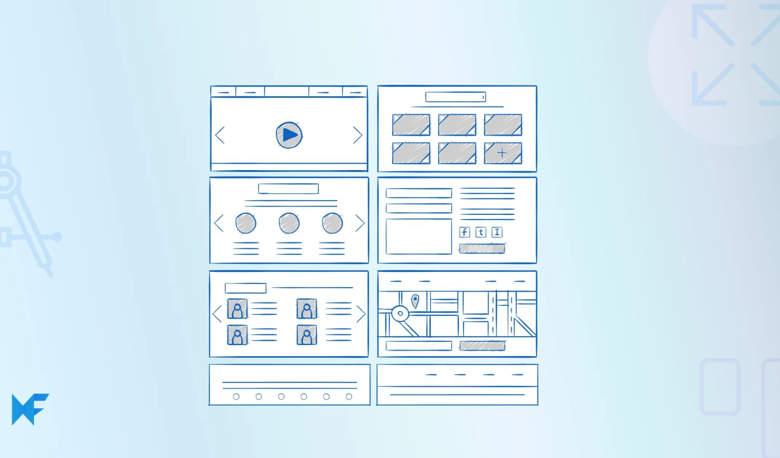 landing page wireframe design